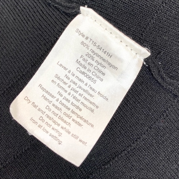 Maternity Little Black Dress Knit A-Line Dress - Picture 9 of 10